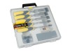 STANLEY DYNAGRIP Chisel with Strike Cap Set, 5 Piece + Accessories