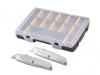 STANLEY 99E Trimming Knife Twin Pack with 50 Spare Blades in Organiser