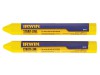 IRWIN STRAIT-LINE Crayon Yellow (Card 2)
