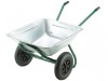Walsall 175L Galvanised Garden Twin Wheelbarrow