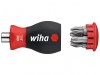 Wiha Magnetic SoftFinish Stubby Screwdriver with Bit Magazine (PH, PZ)