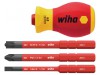 Wiha SoftFinish electric slimVario Stubby Screwdriver Set, 4 Piece