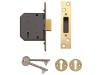 Yale Locks PM552 5 Lever Mortice Deadlock 67mm 2.5in Polished Brass