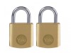 Yale Locks Brass Padlock 20mm (2 Pack)