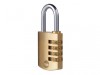 Yale Locks Brass Combination Padlock 40mm