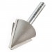 TREND 11/17X1/4TC BEVEL CUTTER A=67.5 DEG X 28MM DIA