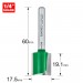 TREND C027X1/4TC TWO FLUTE 17.5MM DIA X 19.1MM CUT