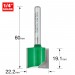 TREND C032X1/4TC TWO FLUTE 22.2MM DIA X 19.1MM CUT