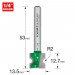 TREND C067X1/4TC STAFF BEAD 2MM RAD X 12.7MM CUT