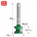 TREND C068X1/4TC STAFF BEAD 2.8MM RAD X 12.7MM CUT