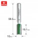 TREND C016X8MMTC TWO FLUTE 10MM DIA X 19.1MM CUT