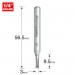 TREND C001AX1/4TC TWO FLUTE 3.0MM DIA X 9.5MM CUT