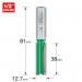 TREND C022AX1/2TC TWO FLUTE 12.7MM DIA X 38MM CUT