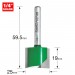 TREND C033AX1/4TC TWO FLUTE 25MM DIA X 19MM CUT