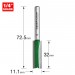 TREND C018AX1/4TC TWO FLUTE 11.1MM DIA X 32.0MM CUT