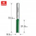 TREND C015X8MMTC TWO FLUTE 9.5MM DIA X 31.8MM CUT