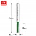 TREND C005BX1/4TC TWO FLUTE 6.0MM DIA X 20MM CUT