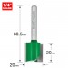 TREND C030AX1/4TC TWO FLUTE 20.0MM DIA X 20MM CUT
