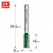 TREND C012BX1/4TC TWO FLUTE 9.0MM DIA X 19MM CUT
