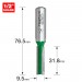 TREND C015X1/2TC TWO FLUTE 9.5MM DIA X 31.8MM CUT