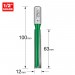 TREND C172MX1/2TC TWO FLUTE 12MM DIA X 63MM 100MM OL