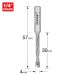 TREND C222X1/4TC DOWEL DRILL 4MM X 30MM CUT