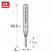 TREND C034CX1/4TC SINGLE FLUTE 3MM DIA X 11MM CUT