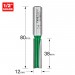 TREND C171AX1/2TC TWO FLUTE 12MM DIA X 38MM CUT