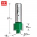TREND C231X1/2TC REBATER 9.5/19MM X 13MM CUT