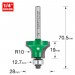 TREND C265X1/4TC B/GUIDED GLAZING BAR 10MM RAD