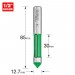 TREND C135AX1/2TC PIERCE & TRIM 12.7MM DIA TWO FLUTE