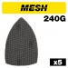 TREND AB/DET/240M MESH DETAIL SAND SHEET 102 X 152MM 5 PC