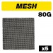 TREND AB/QTR/80M MESH SANDING SHEET 115 X 115MM 1/4 5PC