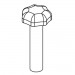 TREND WP-CRTMK3/15 BACK FENCE KNOB UNC5/16X2\" FEMALE