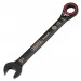 Draper Expert HI-TORQ  Metric Reversible Ratchet Combination Spanner, 17mm, Black