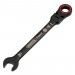 Draper Expert HI-TORQ Metric Flexible Head Ratchet Combination Spanner, 14mm, Black