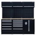 BUNKER 14 Piece Modular Storage Combo with Hardwood Worktop, 2040mm