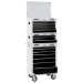 Combined Roller Cabinet and Tool Chest, 15 Drawer, 26\", White