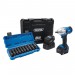 D20 20V Brushless Mid-Torque Impact Wrench Kit, 1/2\" Sq. Dr, 400Nm, & Metric Deep Impact Socket Set (10 Piece)