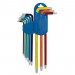 Draper Expert TX-STAR Metric Extra-long Arm Key Set, Colour Coded (9 Piece)