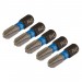 Draper Expert Cross Slot/PH Type Impact Screwdriver Bits, No.3 x 25mm, 1/4\" Hex (Pack of 5)