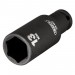 Draper Expert HI-TORQ 6 Point Deep Impact Socket, 1/4\" Sq. Dr., 13mm