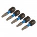Draper Expert TX-STAR Impact Screwdriver Bits, T10 x 25mm, 1/4\" Hex (Pack of 5)