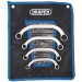 Draper HI-TORQ Half Moon Obstruction Ring Spanner Set (4 Piece)