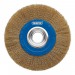 Brassed Steel Bench Grinder Wire Wheel Brush, 200 x 31.75mm