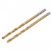 HSS Titanium Nitride Coated Drill Bit, 2.0mm x 49mm (Pack of 2)