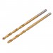 HSS Titanium Nitride Coated Drill Bit, 2.5mm x 57mm (Pack of 2)