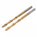 HSS Titanium Nitride Coated Drill Bit, 4.0mm x 75mm (Pack of 2)