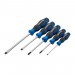 Soft Grip Screwdriver Set, 3 x Plain Slot, 2 x PZ TYPE (5 Piece)