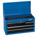 Tool Chest, 6 Drawer, 26\", Blue